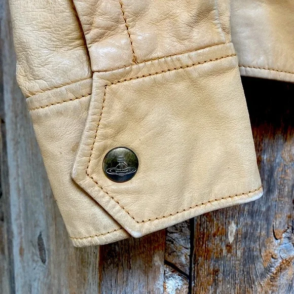 VIVIENNE WESTWOOD VINTAGE 2000’s RED LABEL LEATHER JACKET 😍 - Picture 6 of 15